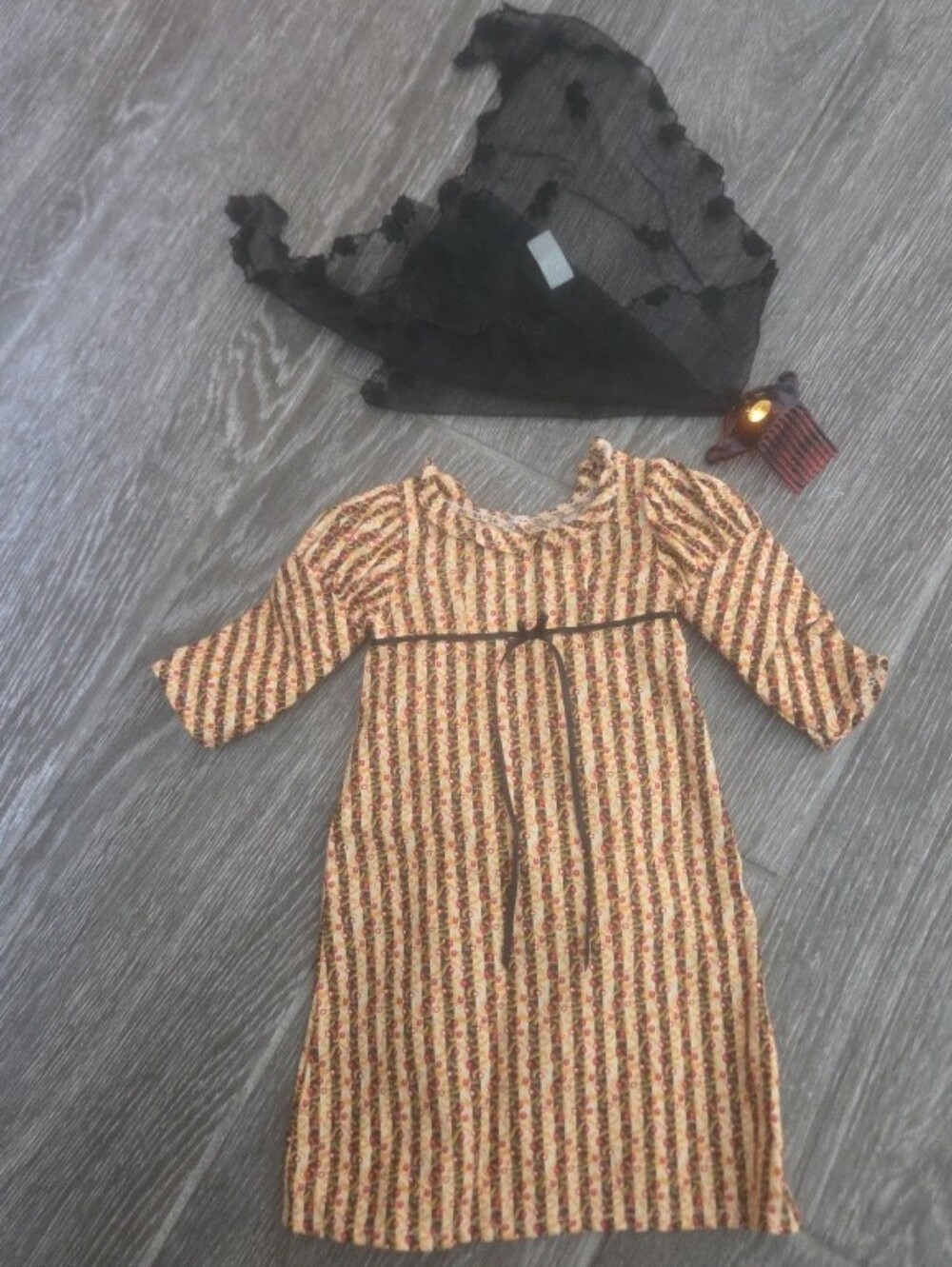 American Girl Josefina Christmas Dress & Mantilla w/ Comb Retired Vintage